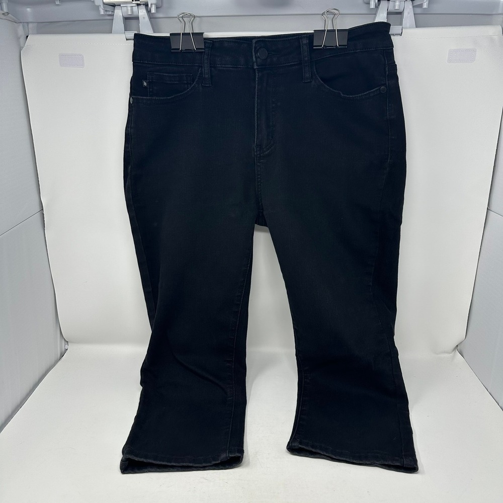 Judy Blue Capri Jeans Women 9/29 Black JB88239 Denim Mid Rise Stretch Slim Fit